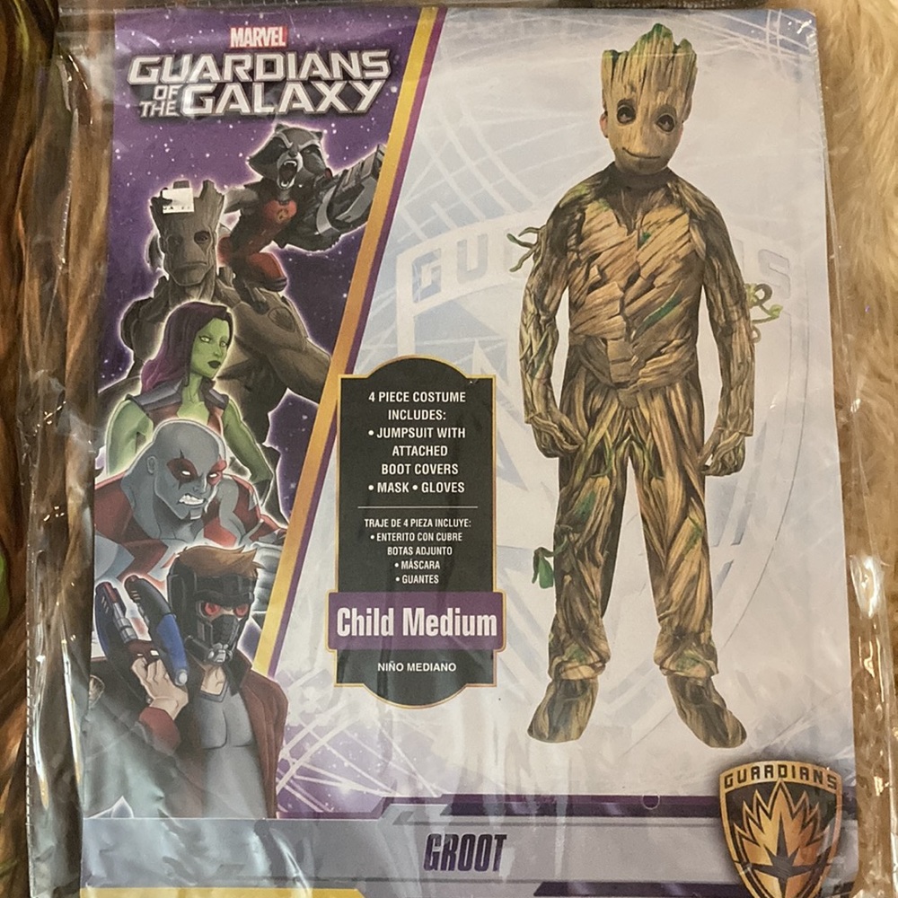 Marvel Guardians of the Galaxy Groot costume. Size Medium 8-10.